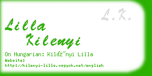 lilla kilenyi business card